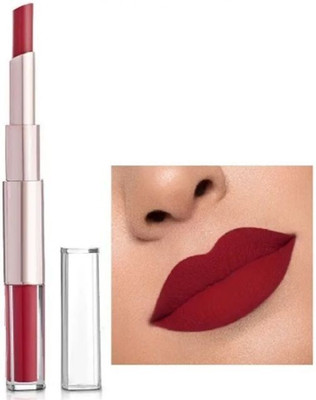 Rudvya Lip Matte 2 IN 1 Long Lasting Matte DARK RED LIPSTICK(DARK RED, 12 ml)