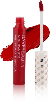 DA.VE 9 to 6 Non Transfer Velvet Matte Liquid Lipstick(Blood Red, 7.5 ml)