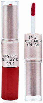 Rudvya Best 2 in 1 waterproof smudge proof lipstick(red, 10 ml)