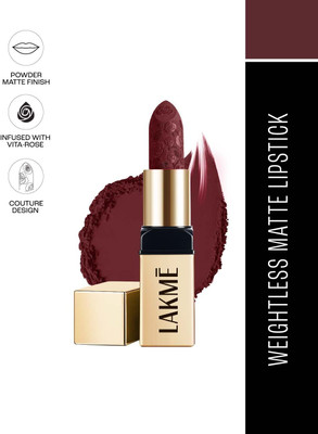 Lakmé Rouge Bloom Powder Matte Bullet Plum Garden-208(Plum Garden, 4 g)