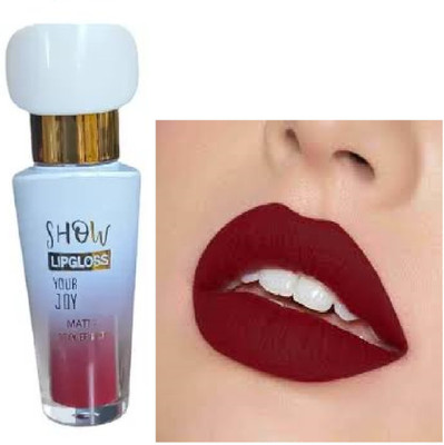 Luipui trending maroon liquid lipstick pack of 1 awesome and smooth(maroon, 6 ml)