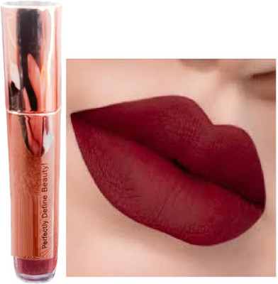 Luipui MAROON LIQUID MATTE FINISH LIPSTICK PACK OF 1 WATERPROOF(MAROON, 6 ml)