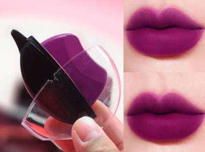 tanvi27 Multi Purpose Lip Shape Matte Purple Lipstick(Purple, 10 g)