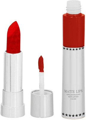 GABBU WATER PROOF & LONG LASTING MATTE LIPSTICK(red, 8 g)