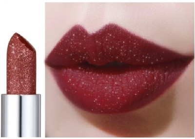 GFSU - GO FOR SOMETHING UNIQUE Waterproof Diamond Shimmer Lipstick(Dark Red, 3.6 g)