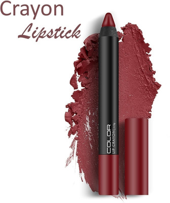 DARYUE Creamy Matte Long Stay Crayon Lipstick(Maroon, 3.5 g)