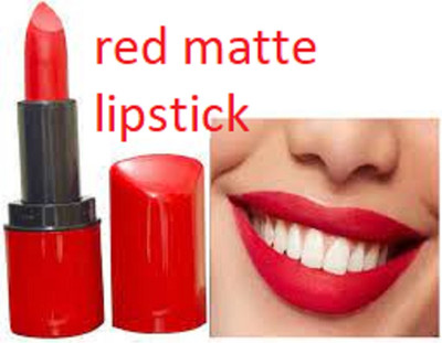 Luipui red waterproof lipstick matte pack of 1(red, 6 g)