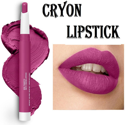 EVERERIN Non Transfer Matte Lipstick | Matte Finish Lip Crayon | Waterproof 04(PINK PROMISE, 3.5 g)