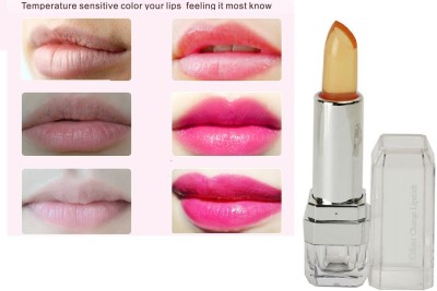 NADJA WATERPROOF & JELLY LIPS TICK COLOR CHANGING LIPSTICK FOR WOMEN(PINK, 3.6 g)