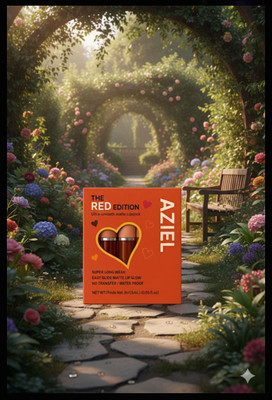 Aziel Red 6 Shades Liquid Lipsticks For Girls(Multicolor, 16 ml)