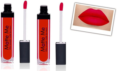 Wonholli Ultra Smooth Matte Lip Liquid Lipstick, Smooth Lip Color(Red, 12 ml)