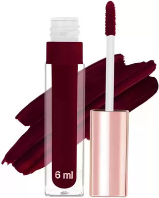 Emijun Non Transfer Smudge Proof Longlasting Liquid Matte Lipstick(MAROON, 6 ml)