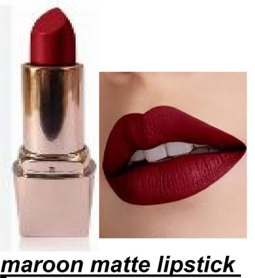 Luipui maroon matte lipstick pack of 1 awesome waterproof(maroon, 6 g)
