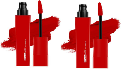 ADJD Comob Totally Matte Liquid Lipstick One Swipe Application Red(RED, 15 g)