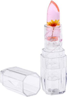 JANOST 3D Jelly Flower Lipstick Long Lasting Nutritious Color Change(Pink, 3.6 g)