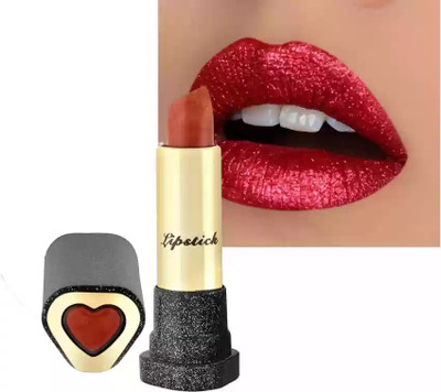 ADJD SHIMMERY SHINY MULTI PURPOSE GLITTER RED LIPSTICK(RED, 3.6 g)