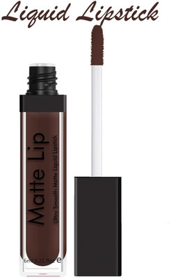 DARYUE Smudge-proof + Non-transfer | Matte Finish Liquid Lipstick(Coffee Brown, 6 ml)