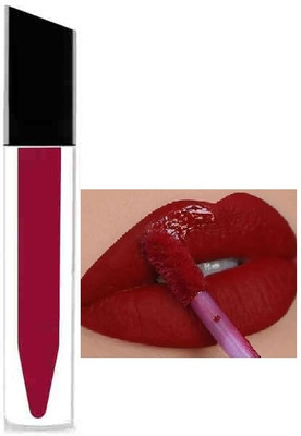 HUZURLU Non-Transfer Matte Lipstick for Women(DEEP MAROON, 4 ml)
