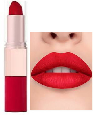 Luipui 2 in 1 reds matte lipstick pack of 1 waterproof and long lasting(red, 6 g)