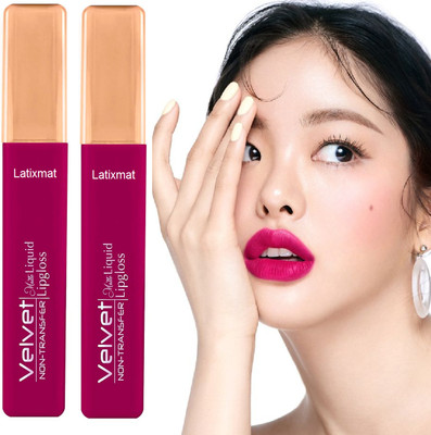 Latixmat Combo Velvet Non Transfer Mate Liquid lipstick Pigmented Lips Pearly pink(Pearly pink, 10 ml)