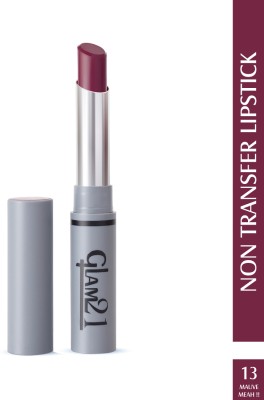 Glam21 Non Transfer Lipstick-Longlasting & Lightweight Creamy Matte Look for Everyday(Mauve Meah-13, 2.8 g)