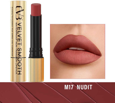 CVB VELVET SMOOTH NON TRANSFER LIPSTICK MATTE FINISH(NUDIT, 3.8 g)