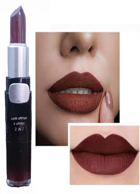 Luipui latest best 2 in 1 brown matte finish lipstick(brown, 6 g)