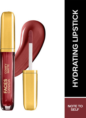 FACES CANADA Comfy Matte Liquid Lipstick| 10HR Stay | No Dryness(Note To Self 07, 3.8 ml)