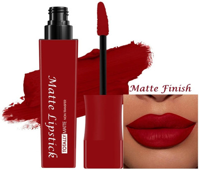 AEPRUY Totally Matte Liquid Lipstick One Swipe Application Red(RED, 7.5 ml)