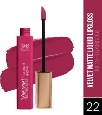 Beauty Berry Velvet Waterproof Long Lasting & Non-Transfer Liquid Lipstick for Women(Pearly Magenta, 5 ml)