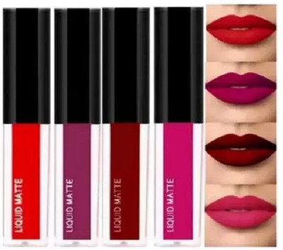 MILANMIS Non Transfer Waterproof Longlast SensationaL Combo 4 Set(purple, multi, 16 ml)