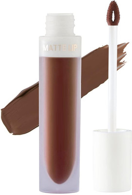 Yuency Matte Liquid Lip Color Long Lasting Non-Transfer & Waterproof Lipstick for Women(BROWN, 4.5 ml)