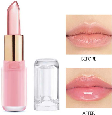 LILLYAMOR New Soft Crystal Lipstick Glossy Color Change Lipstick Pack Of 1(Peach, 3.6 g)