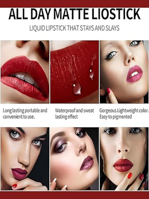 TALCHARDS Lipstick Set of 12 Matte Velvet Mini Liquid Lipstick Set for Women(MULTICOLOUR, 30 ml)