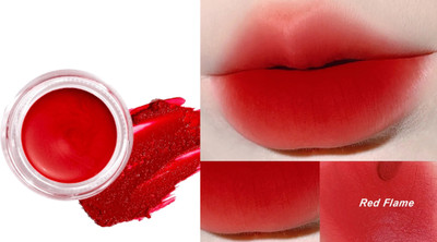 GULGLOW99 Long-lasting Non-stick Cup Red Lip Cheek Tint Pigment Mousse(ROSE RED, 8 g)