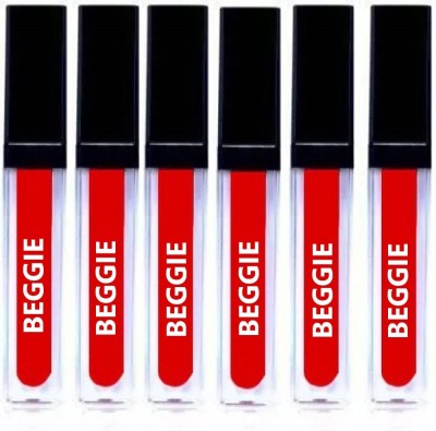 FOZZBY Non Transfer Professionally Longlasting Liquid Lipstick Combo (Set Of 6 pc Red )(Red, 36 ml)