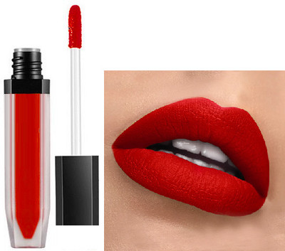 GABBU Hot red Soft matte Smudge Proof Long lasting Liquid Lipstick(Hot red, 8 ml)