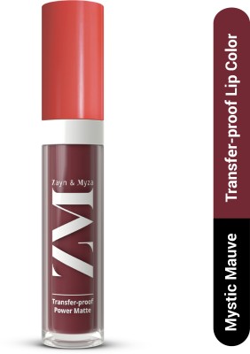 ZM Zayn & Myza Transfer-Proof Power Matte Liquid Lipstick With Long Lasting Formula(Mystic Mauve, 6 ml)