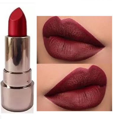 Luipui TRENDING LONG LASTING MAROON MATTE FINISH LIPSTICK PACK OF 1(MAROON, 6 g)