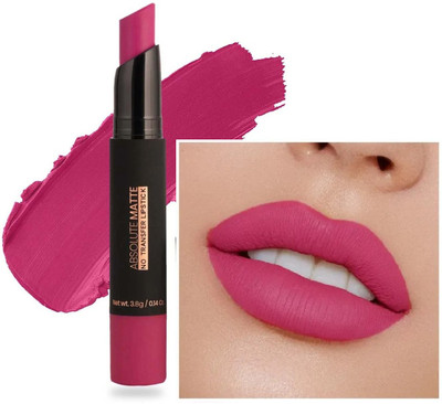 tanvi27 Multi Use Velvet Matte Finish & Kiss Proof Bright Pink Lipstick(Bright Pink, 3.5 g)
