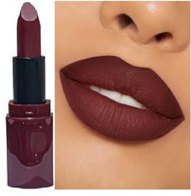 Luipui latest dark brown matte lipstick waterproof long lasting pack of 1(brown, 6 g)