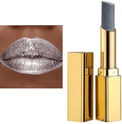 BLUEMERMAID Waterproof, Shimmery Shiny Finish Lipstick Non-Smudging, All Skin Types(SILVER, 3.6 g)