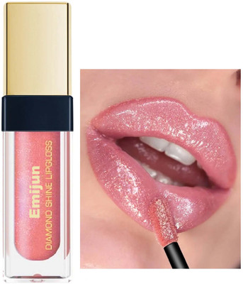 Emijun Shimmer Lip Gloss Non-sticky High Glossy Shine Soft & Hydrating Lips(6 ml, SPRING GLOW)