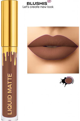 BLUSHIS Super Stay Matte Ink | Liquid Lipstick | Smudgeproof | Non Transfer(DEEP BROWN, 6 ml)