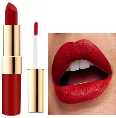 Luipui trending red 2 in 1 matte finish lipstick pack of 1(red, 6 g)