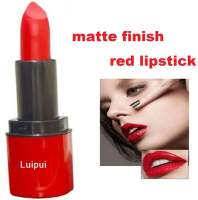 Luipui waterproof best lipstick red color matte finish pack of 1(red, 6 g)