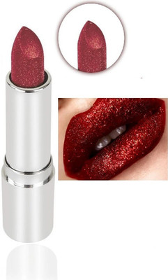 YAWI Sparkly 3D Magical Metallic Glitter Lipstick(Red Roes, 3.8 g)