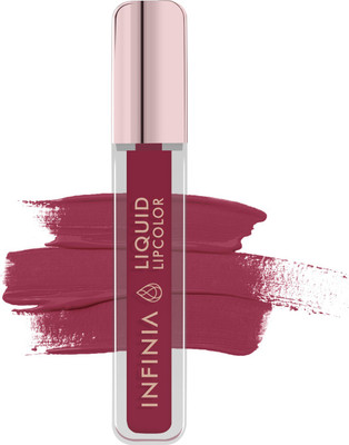 INFINIA Liquid Lip Color | Liquid Lipstick Long Lasting & Waterproof(M-01, 5 ml)