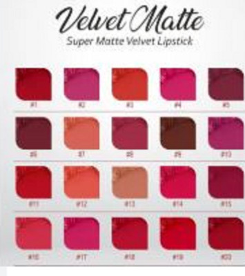 Luipui Matte Lipstick Lightweight, Long-lasting (Sets 4(RED, 24 ml)