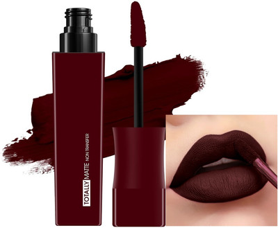DARVING Matte Liquid Lip Color Non-Transfer Lipstick for Women(Deep Maroon, 7.5 ml)